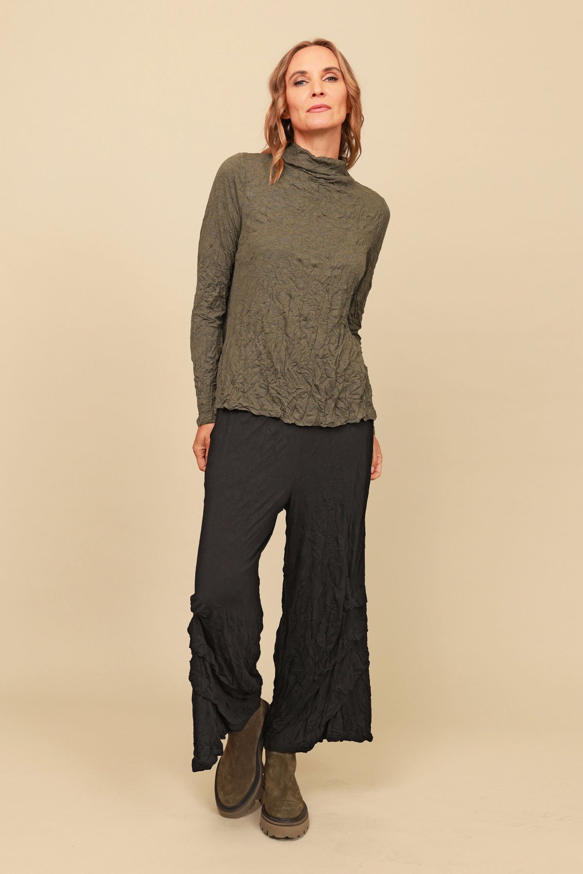 Brylee Mock Neck Top