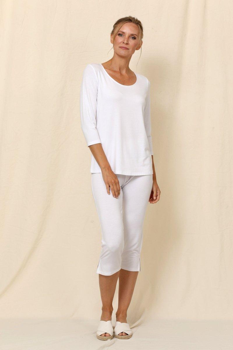 3/4 Sleeve Basic Top - B2200 - Chalet Et Ceci