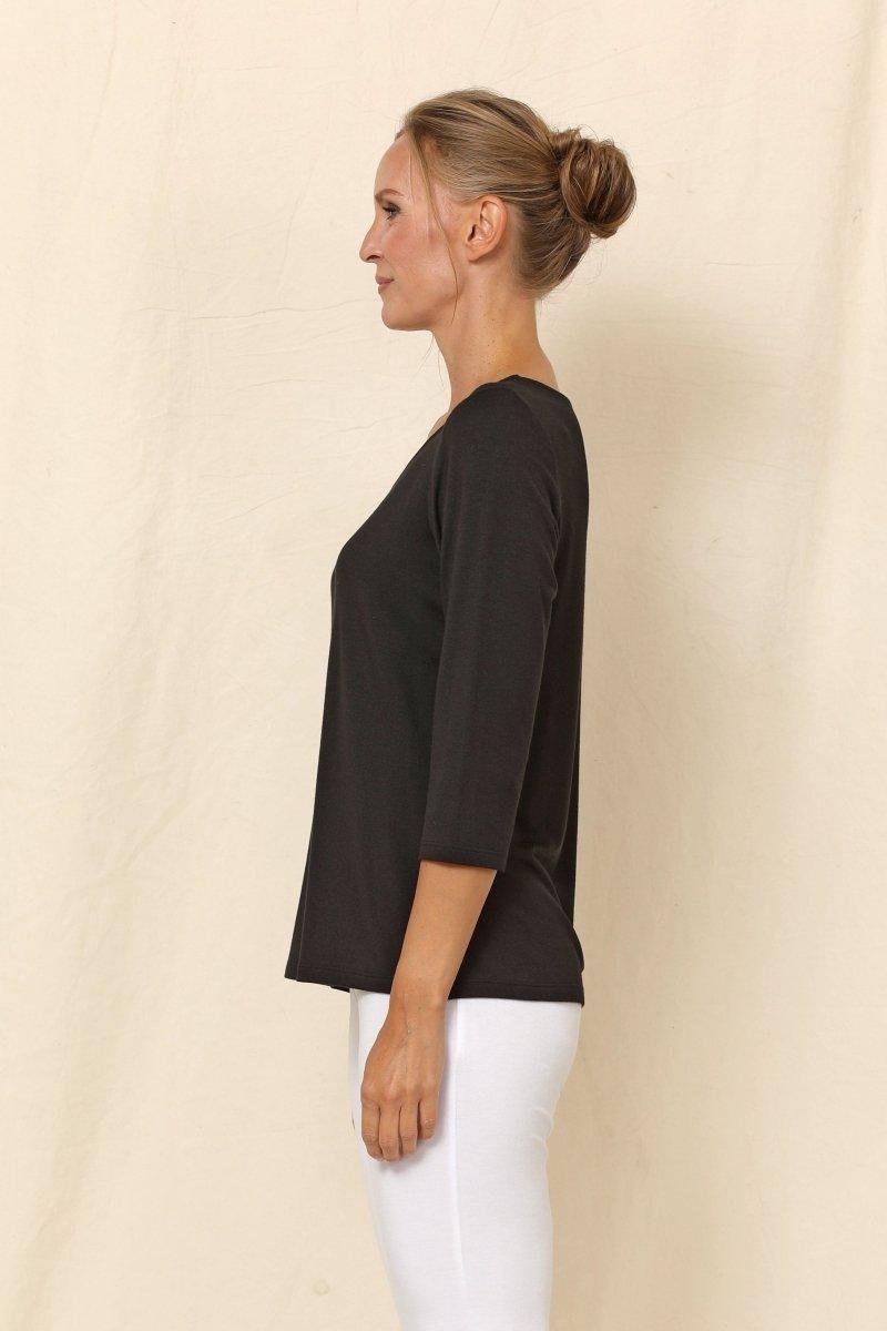 3/4 Sleeve Basic Top - B2200 - Chalet Et Ceci