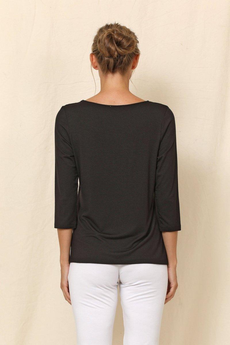 3/4 Sleeve Basic Top - B2200 - Chalet Et Ceci